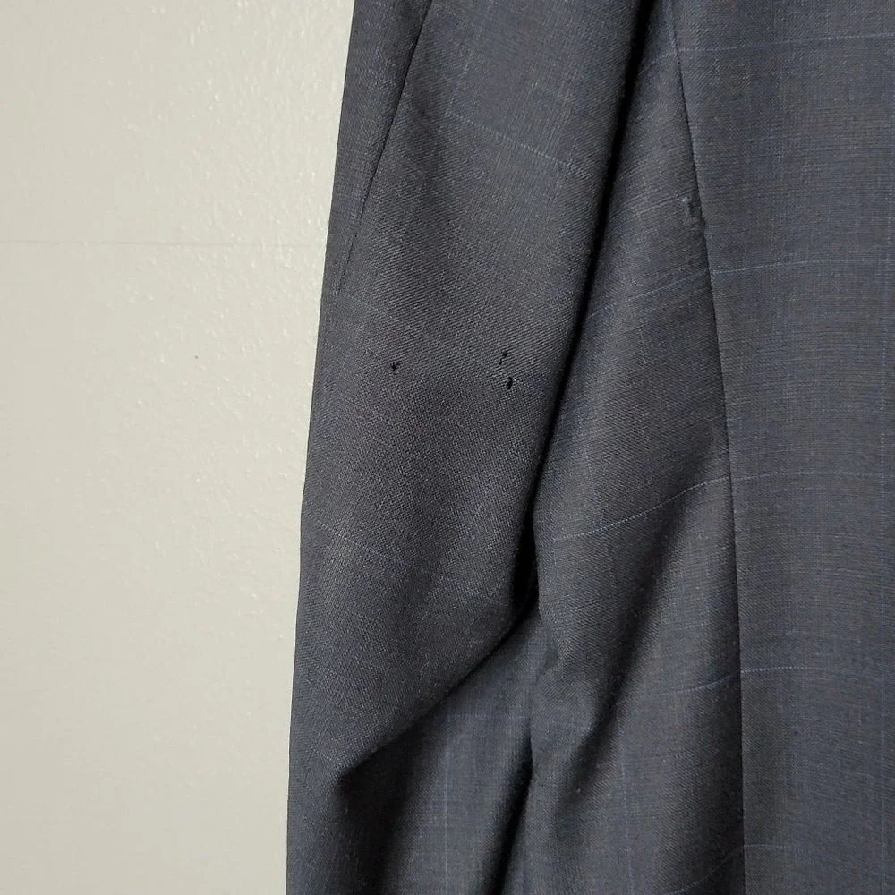 Lauren‎ Ralph Lauren Navy Wool Blazer Classic Tailored Dark Academia 44L